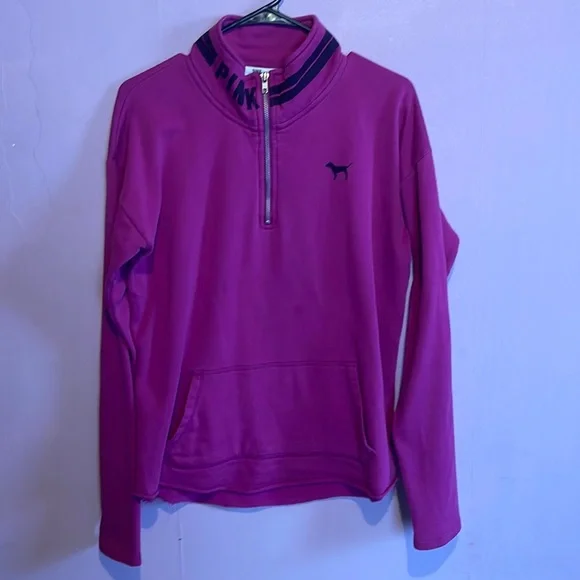 Victoria secret’s Pink Half zip pullover small - Picture 2 of 7